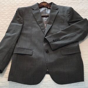 Men’s Egara Slim Fit Sport Coat 40R Black/Gray worn less than 5 times